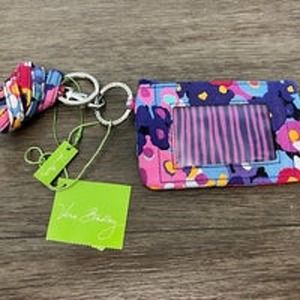 Vera Bradley Zip ID Case & Lanyard in Impressionista Print